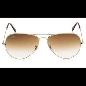 Rayban gold aviator sunglasses